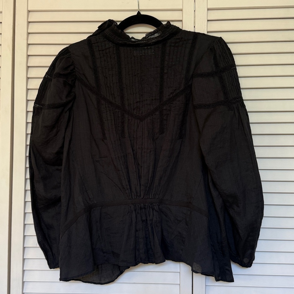 Doen Albertine Top, sz M, Black (pls read). - Picture 7 of 16